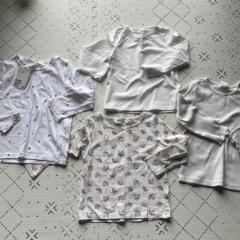 H&M toddler long sleeved tops 4-pack